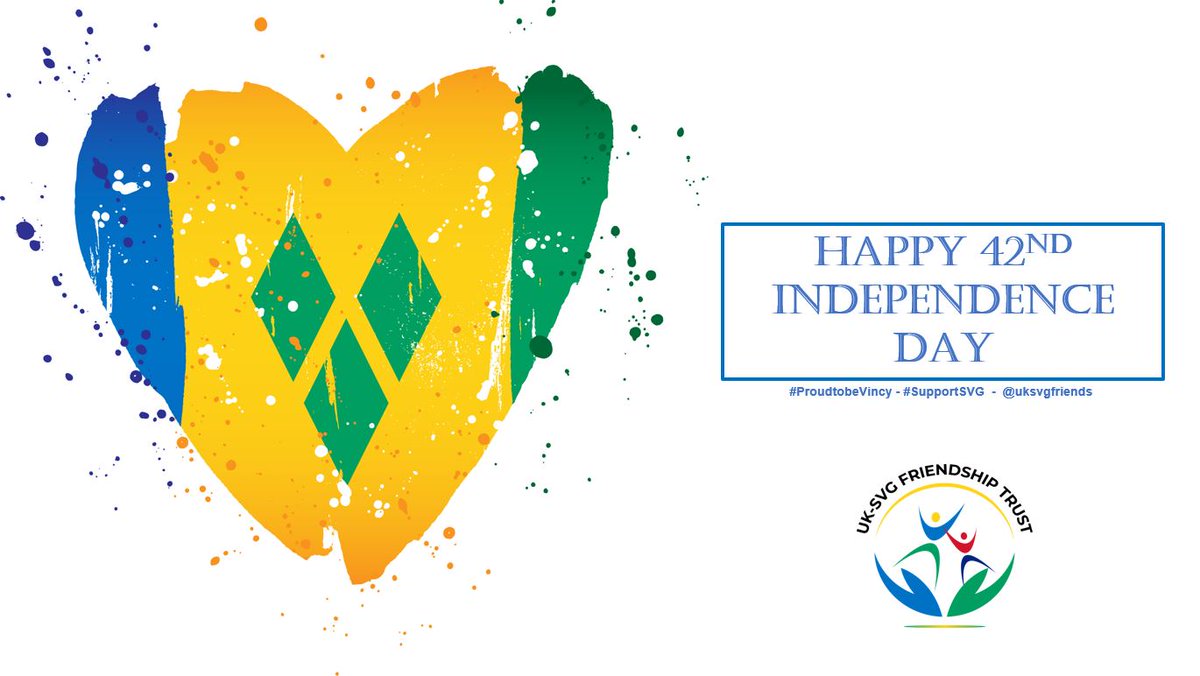 🇻🇨 Happy 42nd Independence Day SVG! 🇻🇨 Sending love to #UKSVGFriends and the global Vincentian diaspora❤️<a href="/svghighcom/">SVG High Commission</a> <a href="/DonnaLegz/">Donna Fraser OBE OLY (she/her)</a> @jebellefc <a href="/svgrcs/">SVG RED CROSS</a> <a href="/kenvilleHorne/">kenville Horne</a> <a href="/vortexjazz/">Vortex Jazz Club</a> <a href="/opendeved/">Open Development & Education.</a> <a href="/SVCB_/">Saint Vincent Cooperative Bank Ltd.</a> <a href="/smoothfuego1/">Smooth Fuego 🇯🇲🇺🇸</a> <a href="/NEMOSVG/">NEMO SVG</a> <a href="/meeshjohn/">Michelle John</a> <a href="/2Sharp_d/">Denzel Bentley</a> <a href="/MinaLioness/">mina</a> <a href="/SoroptiTweet/">Soroptimist International</a> <a href="/sweat_inthecity/">Sweat in the City UK</a>