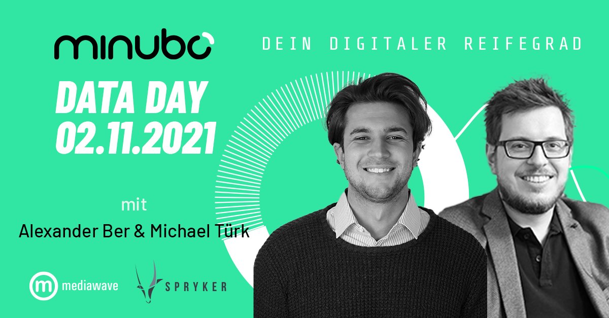 mediawave_trend's tweet photo. Ihr habt Lust auf spannende Keynotes &amp; interaktive Workshops? Los geht’s! Sichert Euch ein Ticket für den @minubo Data Day &amp; verpasst nicht Michael Türk (@sprysys) &amp; Alexander Ber bei ihrem Talk „Digitaler Reifegrad: Zwingen Daten Dich zum Tempolimit?“ https://t.co/XonZ3XrxIC https://t.co/1qDiCAfFKW