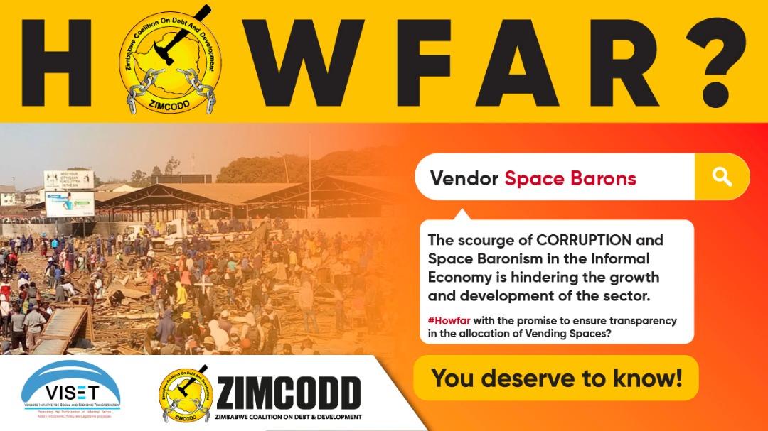 ZIMCODD1's tweet image. The scourge of corruption and space baronism in the informal sector in Zimbabwe is hindering the growth and development of the sector. @visetinfo is asking #HowFar with the promise to ensure transparency in the allocation of vending spaces? @samwadzai @zcieazim @bvtatrust