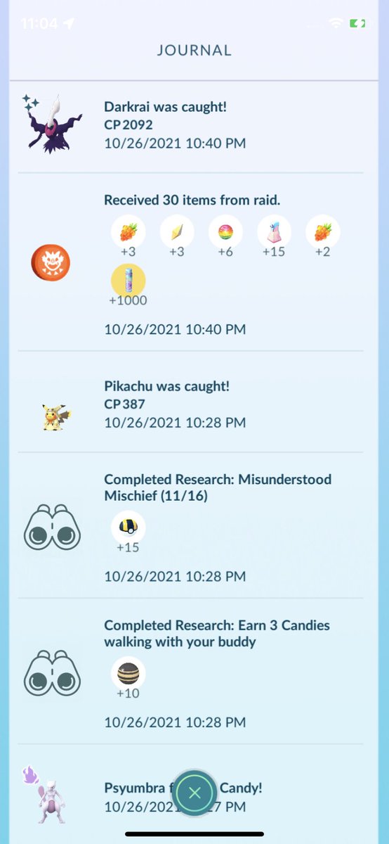spruesnstuds's tweet photo. After 1084 misdreavus seen, the shiny has finally been added to the dex yesterday. Darkrai #9 was also caught yesterday along with getting my platinum badge for catching 2500 dark type! #pokemongo #shinypokemon https://t.co/NCcNPtwxlm