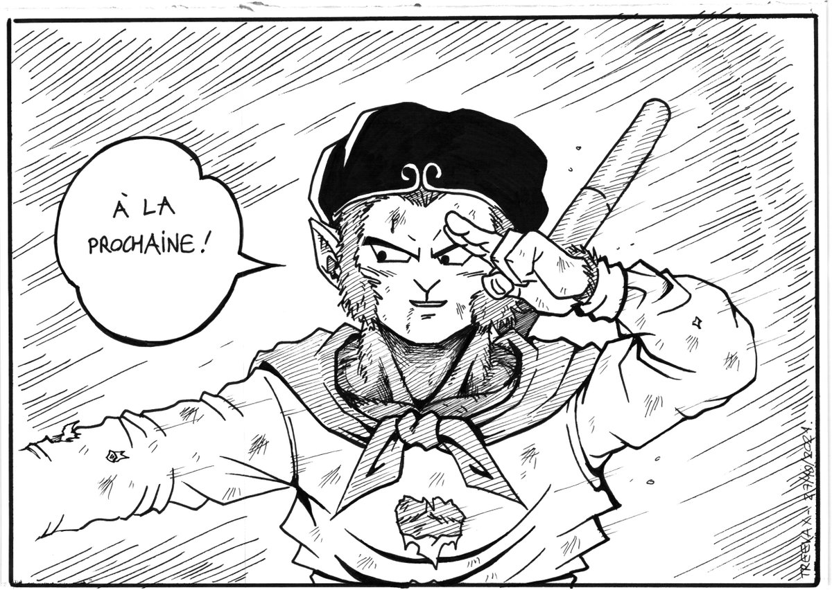 treevax's tweet photo. Gokû dans le tome 42 si Toriyama-sensei avait gardé son design original: https://t.co/2zc6EjNXSI