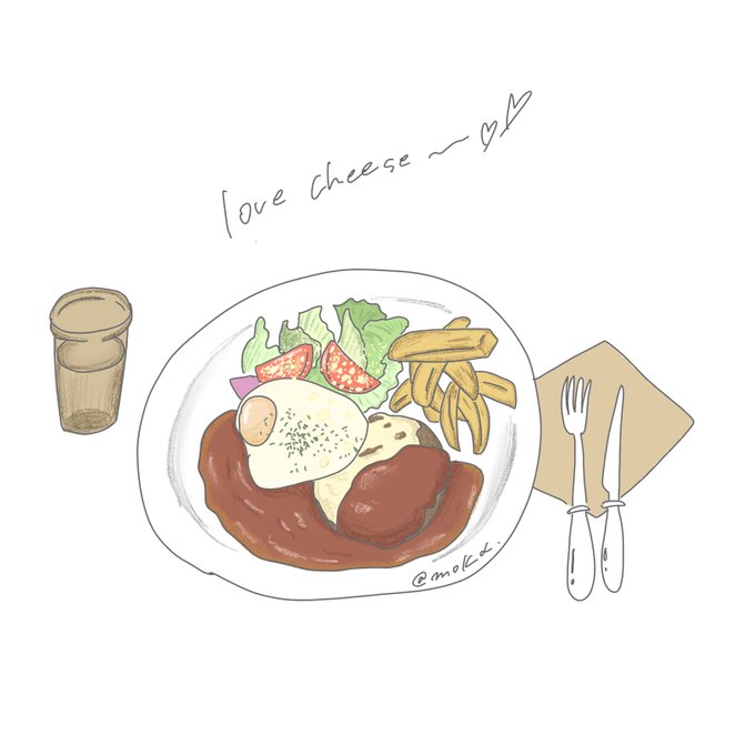 カフェ飯のtwitterイラスト検索結果