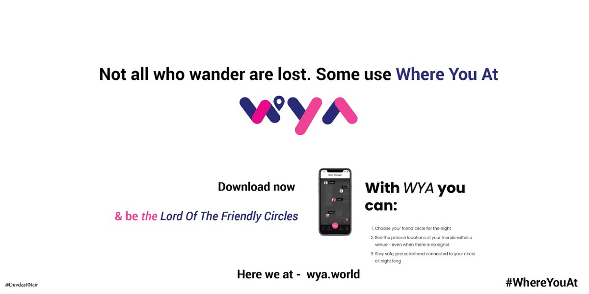 DevdasRNair's tweet photo. Not all who wander are lost. (In the words of JRR Tolkien) @OneMinuteBriefs &amp; @WYAWhereYouAt using the hashtag #WhereYouAt and link to https://t.co/RodbwYWmxI https://t.co/qenyGGlqBC