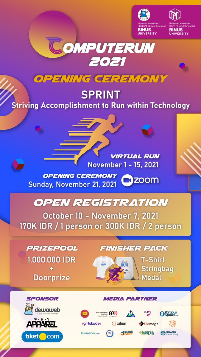 Computerun2021's tweet photo. 📢 COMPUTERUN 2.0 REGISTRATION IS FINALLY OPEN! 📢

Register at our website now! 👇
🔗 https://t.co/GaM4PVjCqQ

𝗖𝗢𝗠𝗣𝗨𝗧𝗘𝗥𝗨𝗡 𝟮.𝟬's Social Media 
https://t.co/aTFYzbYGgs

For further inquiries kindly contact us: 
Line: @995bowex

#COMPUTERUN
#EXECUTE
#HMTIXHIMSISFO https://t.co/MnketCf5lt