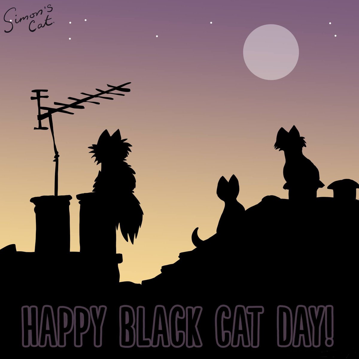 SimonsCat's tweet photo. Happy National #BlackCat Day!🖤😺Show us your kitties. https://t.co/0bgVmnwHGn