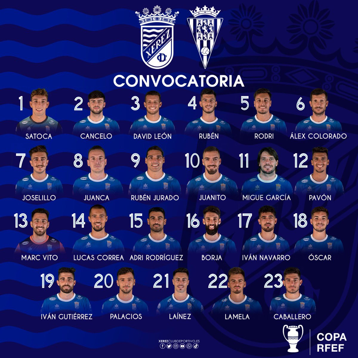 AlanRomero13's tweet photo. Yo no sé ustedes, pero yo voy a muerte y confío en estos 23 bichos mas los 12 que hay por detrás.  

𝙃𝙤𝙮 𝙟𝙪𝙚𝙜𝙖 𝙚𝙡 𝙢𝙖́𝙨 𝙜𝙧𝙖𝙣𝙙𝙚…

☠️⚔️ @XerezCD_OFICIAL  ⚔️☠️ https://t.co/kPRTYfXgvk