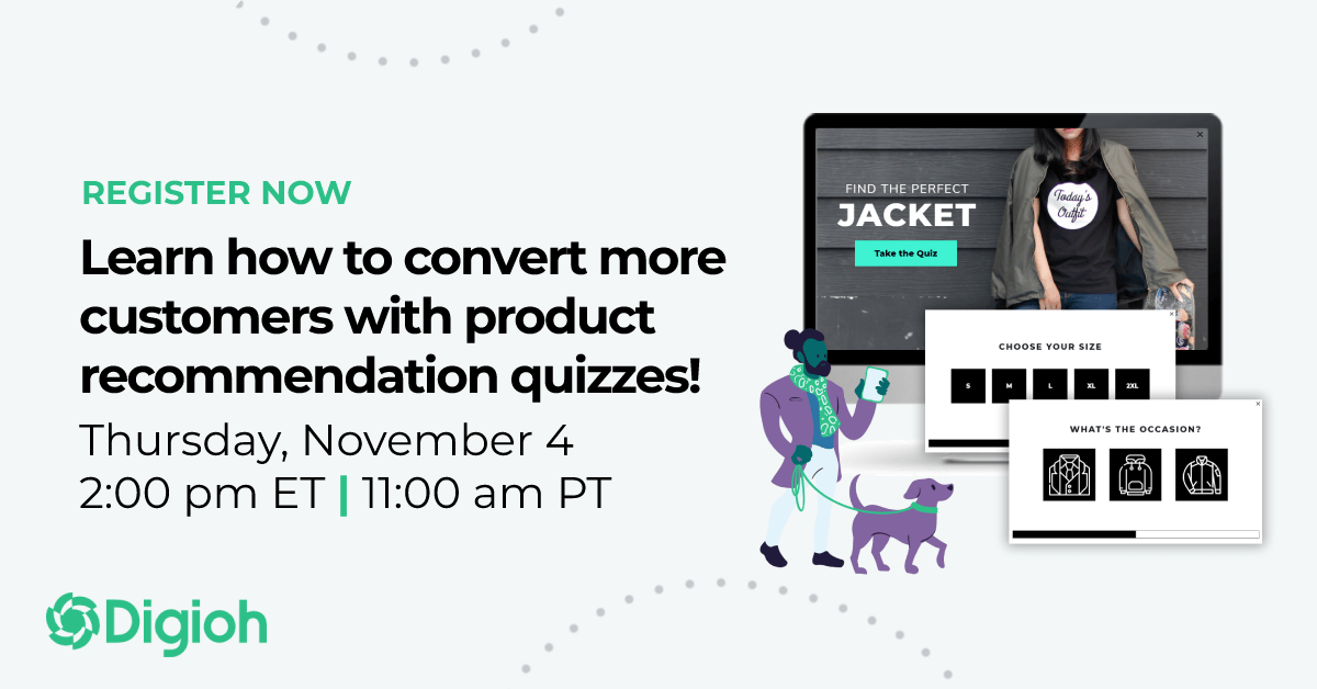 💡 Become an eCommerce quiz whiz in 30 minutes: zoom.us/webinar/regist…

Tune in November 4 for an in-depth look into the secrets of successful product recommendation quizzes.

Register now to save your spot!

#ecommerce #growthmarketing #personalization