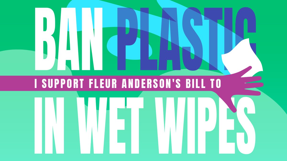 We use 11 billion wet wipes a year in the UK and 90% of them contain plastic. This is causing untold damage to our water systems and marine environments. Please support my Ten-Minute Rule Bill on November 2nd to #BanPlasticInWetWipes. @mcsuk @Thames21 @WaterUK @GreenAllianceUK