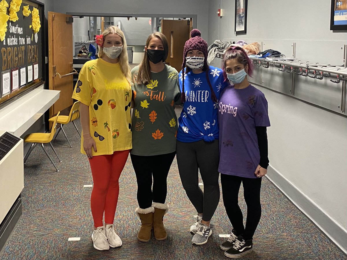 2nd grade is the 4 seasons for our Halloween spirit day! #CPSbest #BentonBold