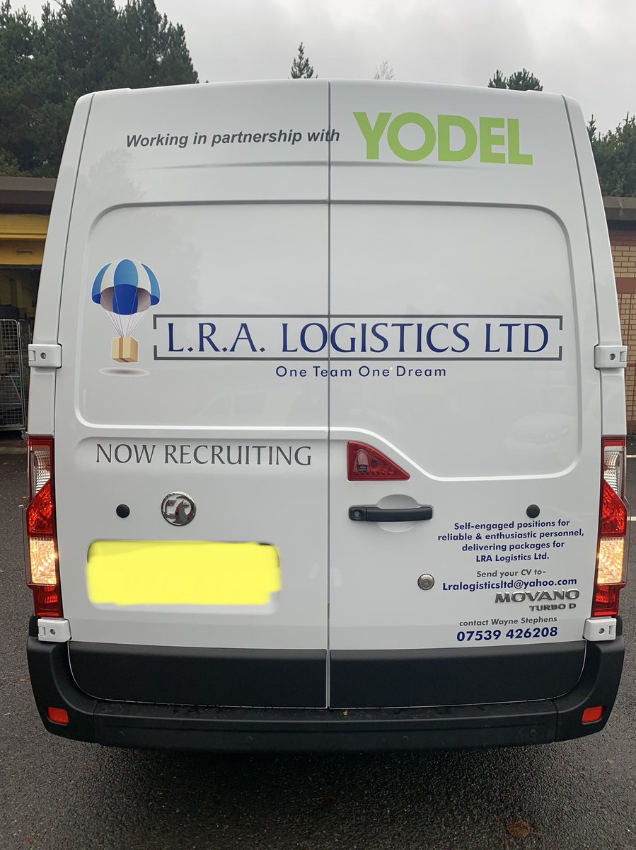 Many thanks to Daniel Signs LTD, Swansea for getting the livery completed on our new vans.