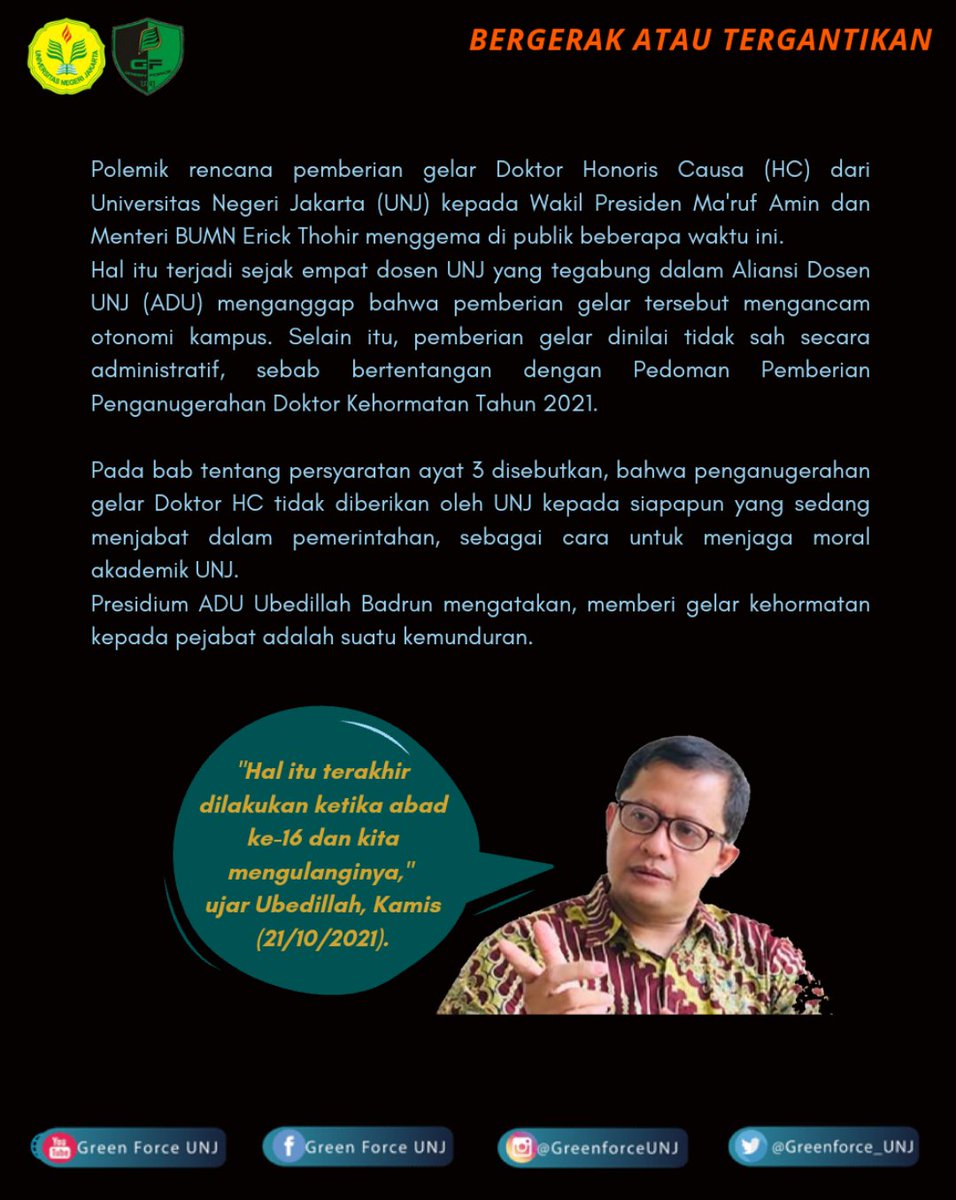 GREEN FORCE UNJ tweet media