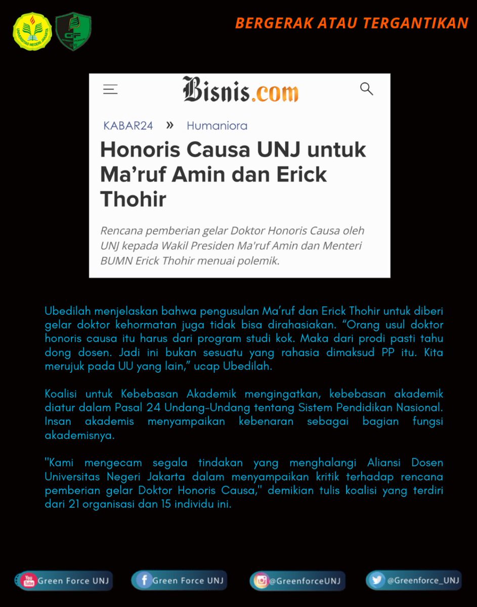 GREEN FORCE UNJ tweet media