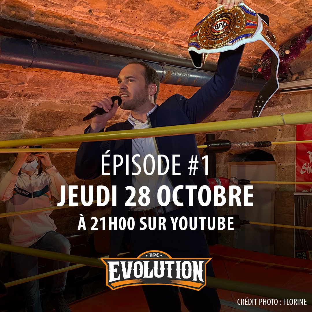 RavageCatchFr's tweet photo. Annonce du côté d'@APCcatch Evolution :

⚠️ Une date, une heure ! Le premier show APC Evolution sera diffusé en live demain soir 28 octobre à 21h, sur notre chaine Youtube.
🔥 Nous vous attendons tous avec impatience !
Lien du show : https://t.co/6MOrwIvdUr https://t.co/w7bF29nDN2