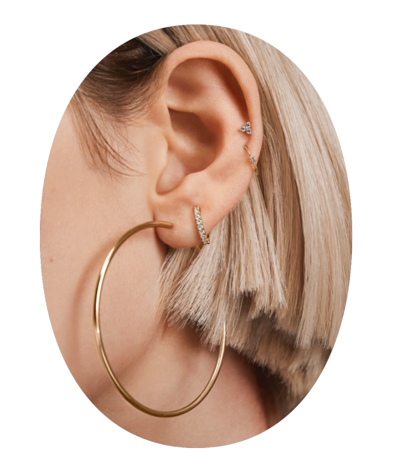 Find Piercing Pagoda on the lower level to get your ears pierced, stack up your lobes, and check out their jewelry up close.