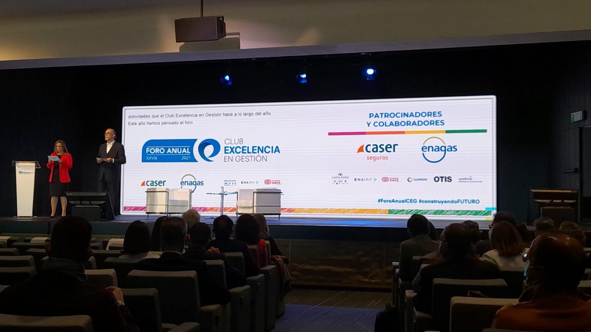 ¡Gracias a los más de 500 asistentes que habéis asistido al XXVIII #ForoAnualCEG Excelencia + Innovación + Sostenibilidad = FUTURO! #ConstruyendoFUTURO