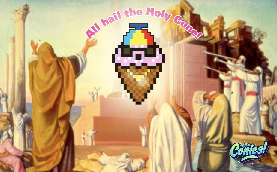 🙏Show Your Devotion to the Holy Cone GIVEAWAY

🎁We're giving away 5 scrumdiddlyumptious Conies during the lead up to Halloween.

HOW TO WIN

🍦Update your Twitter &amp; Discord profile pic to a Conie
☑️Follow <a href="/MyLittleConies/">My Little Conies</a> 
🔄Retweet &amp; Tag 3 Friends

Winners Announced on Saturday