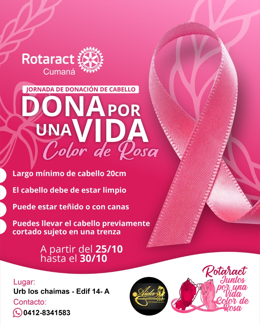 Mes en el mes rosa🌹 
DONA POR UNA VIDA COLOR DE ROSA💗🌸!!