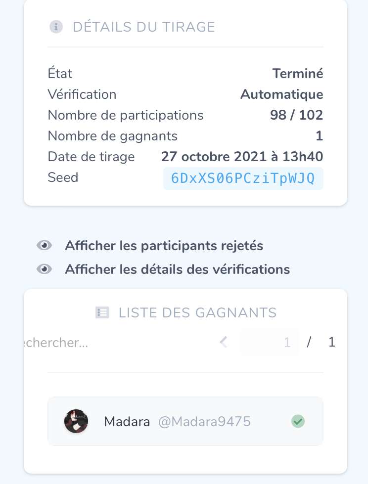 Bravo au vainqueur <a href="/Madara9475/">Madara</a> du concour. 

Merci à tout ce qui ont participer et partager