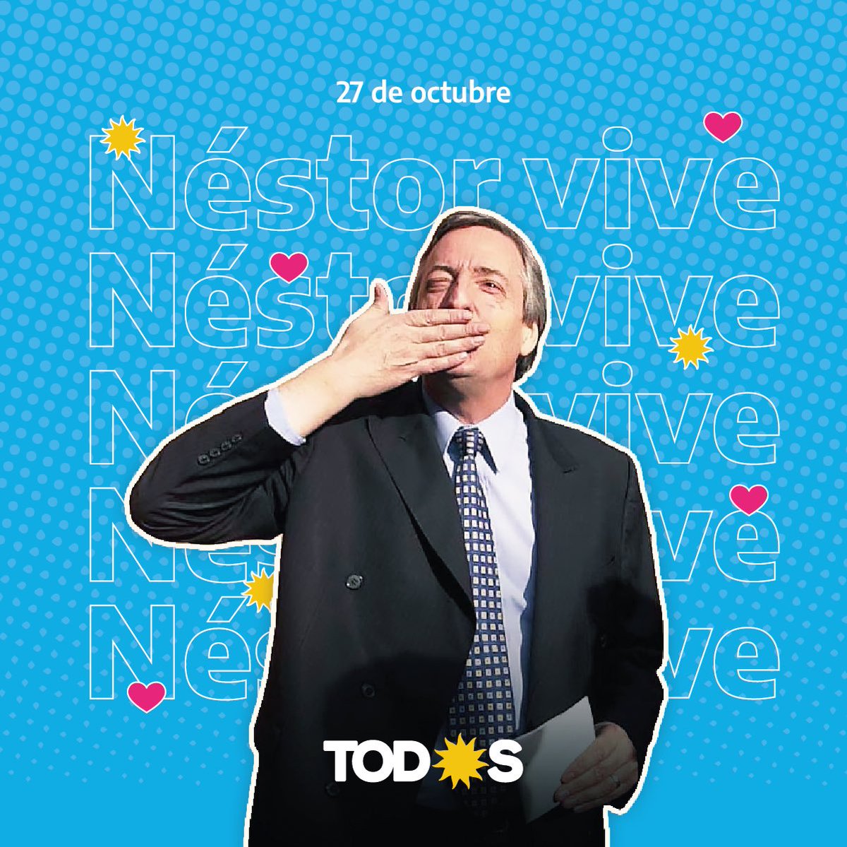"Hay algunos intereses que me quieren ver de rodillas y yo voy a honrar el juramento ante el pueblo argentino: siempre de pie, siempre luchando, siempre peleando por la Patria".

#NéstorVive ❤️