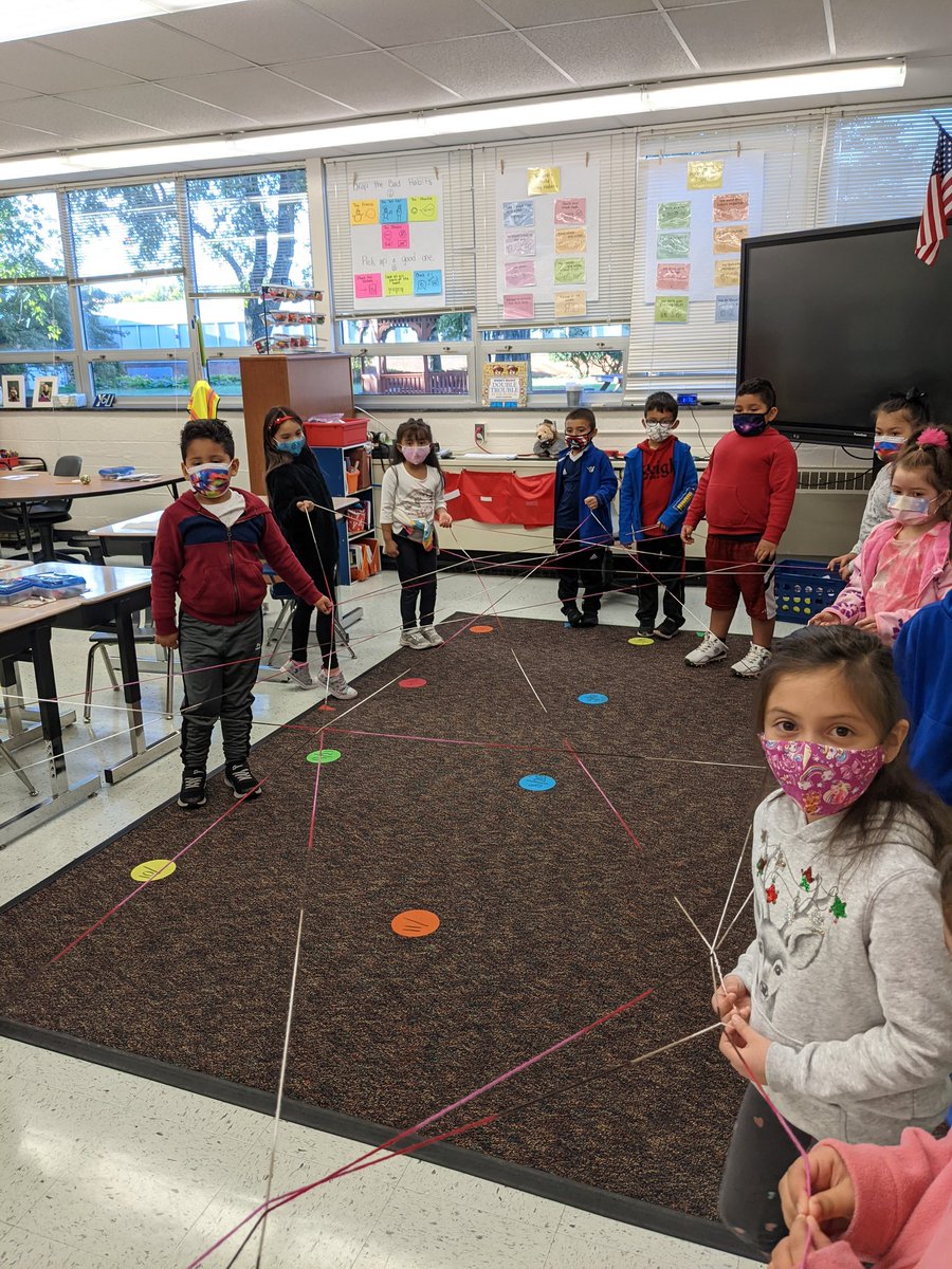 This morning we made a kindness as part of our SEL lesson.  Students all passed the yarn and said a kind thing to one of their classmates.  <a href="/SullyES_LCPS/">Sully ES</a>