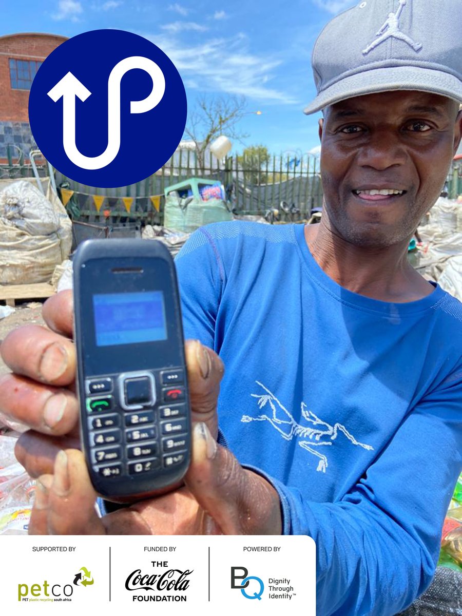 KasiEconomy's tweet photo. Meet Mpetha, a happy #ProjectUp user. ​

Using @BanQuInc tech, this helps collectors track their recycling sales and shows exactly how much money they've made. 

It's funded by @TheCocaColaCo and rolled out by @PETCO_SA. Learn more: https://t.co/EQR2wPTOH9 #thecocacolafoundation https://t.co/DWkJHl3vw6