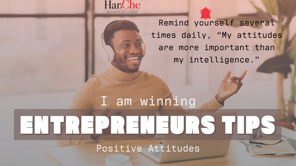 See the reasons why you can do it, not the reasons why you can't. Develop an 'I'm winning' attitudes . Put your intelligence to creative positive use. Use it to find ways to win, not to prove you will lose.
#positveattitudes #winningattitudes #believeyoucan #entrepreneurstips