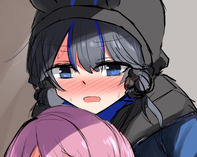 ずっと放置してた落書きに色塗ってる 