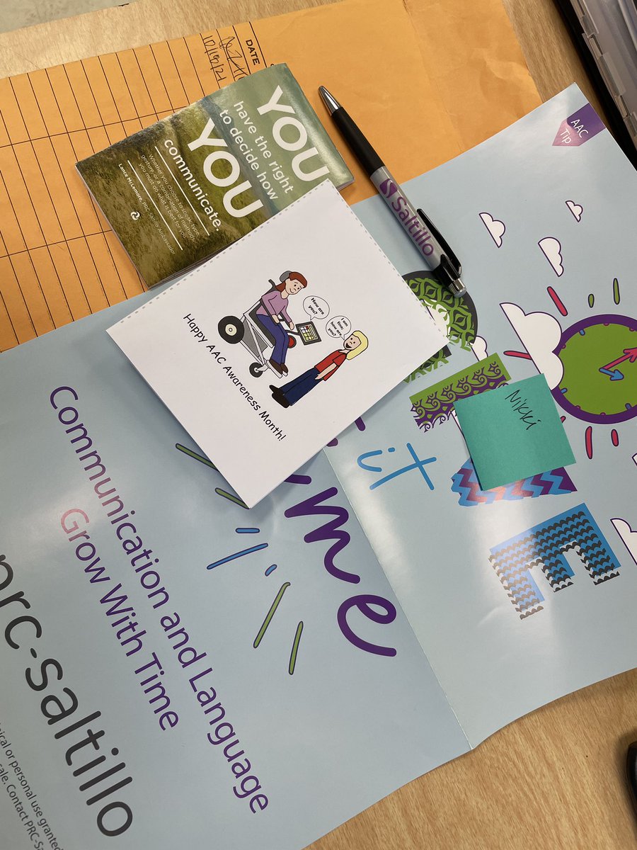 The #AACawarenessmonth goodies are making their way to our dedicated teams! Thanks <a href="/PRCbrand/">prcbrand</a> and <a href="/SaltilloBrand/">Saltillo</a> for hooking us up! And did you know you can make greeting cards on <a href="/lessonpix/">LessonPix</a>?! We’re grateful to these providers for helping us serve kids! #CASEeffect <a href="/CASEDupage/">Dr. Mary Furbush</a>