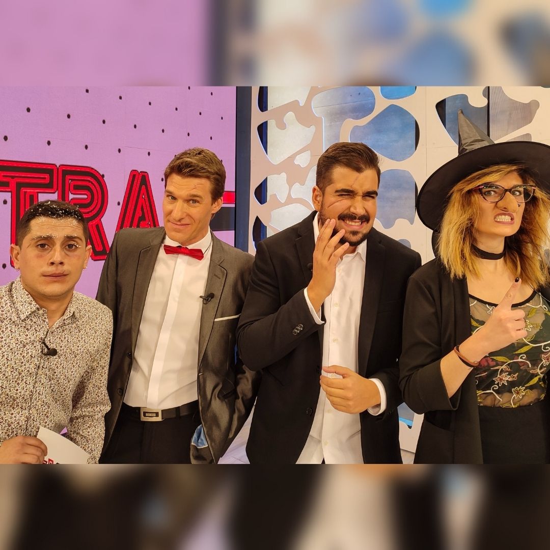 GonzaloCastroTV's tweet image. 🎃 ¿Hacemos un especial Halloween? ¡Pues claro! 🧟‍♂️ Nuestra crack María hace magia y nos caracteriza para la ocasión 😉 El programa de hoy se puede volver a ver cyltv.es ¡No os lo perdáis! #ExtraCyL @cyltv 👍🏼