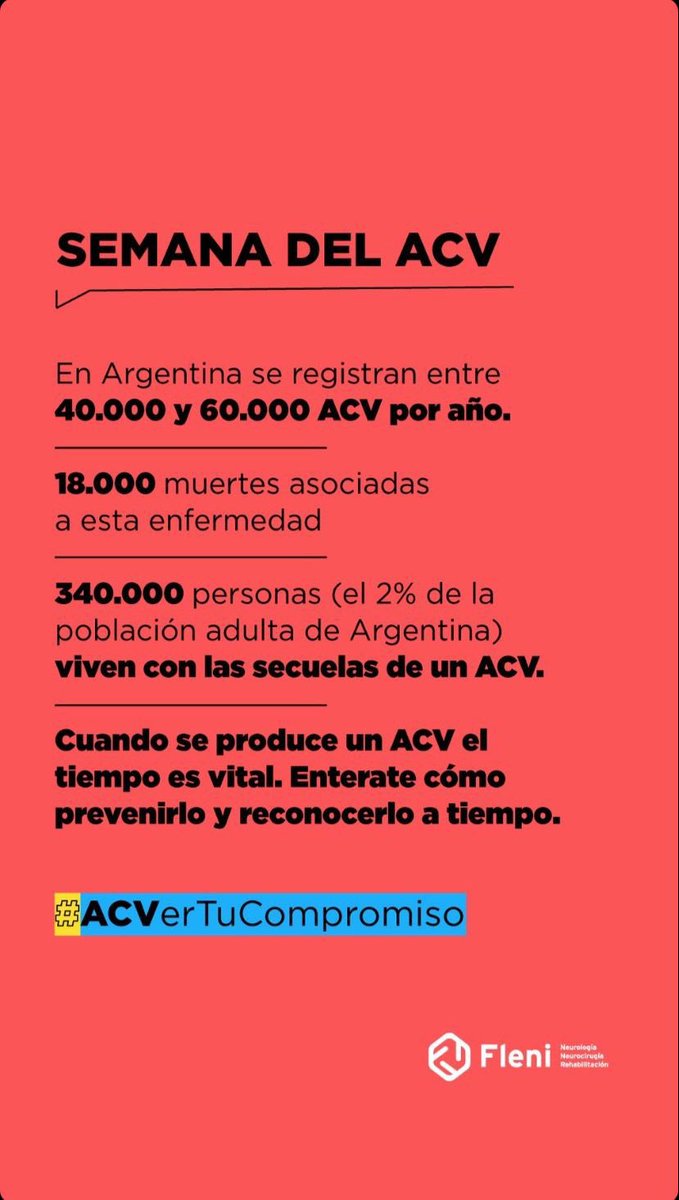 VascularFleni's tweet photo. En la semana del ACV #ACVerTuCompromiso https://t.co/yEF4vgZcgn