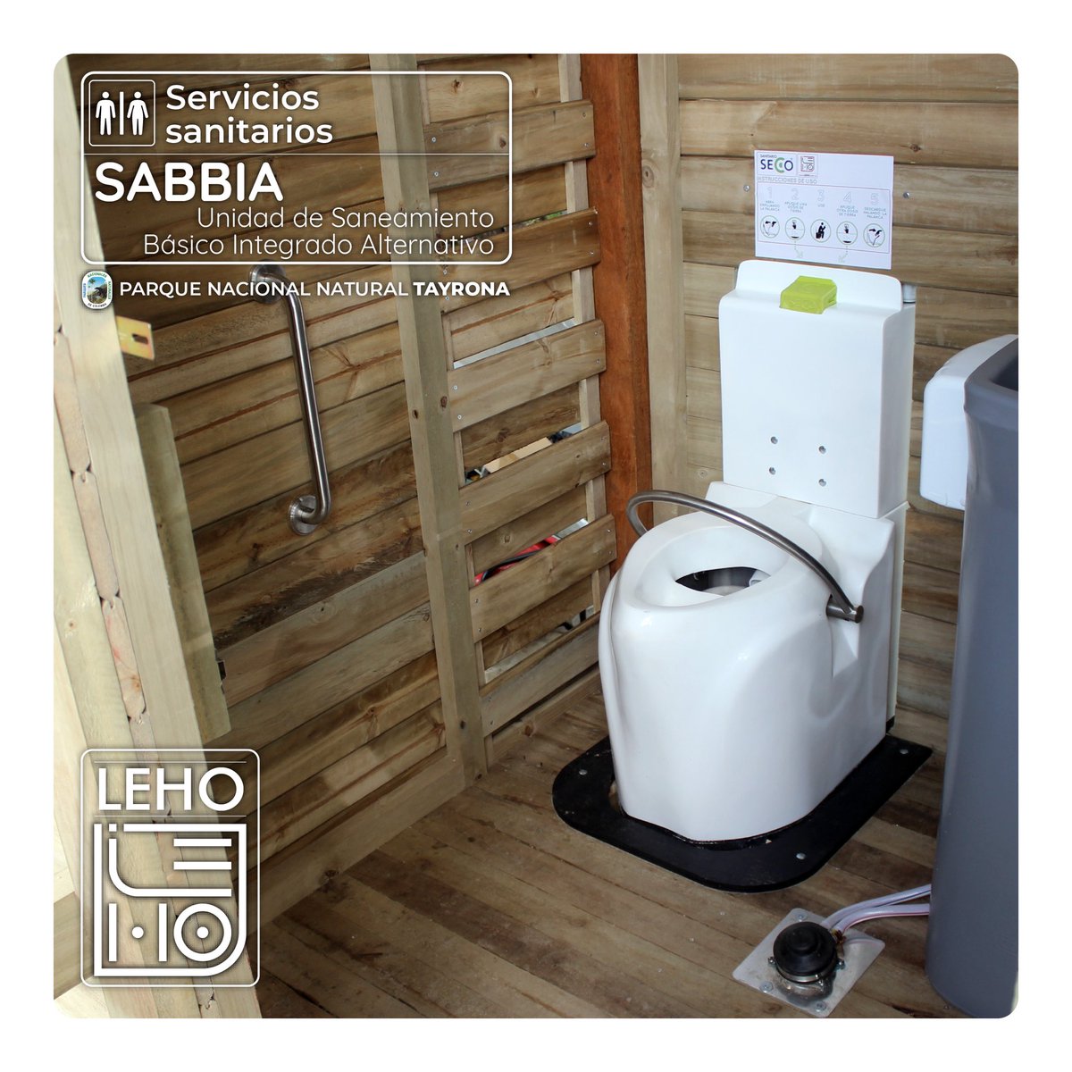le4ndroide's tweet photo. 4/4 Así son los nuevos servicios sanitarios ecoamigables SABBIA, que entraran en operación en noviembre en Bahía Concha. 

 #turismosostenible #sostenibilidad #turismo #Caribe #tayrona #bahiaconcha #waterlesstoilet #sanitation https://t.co/kWc0NNpI5B