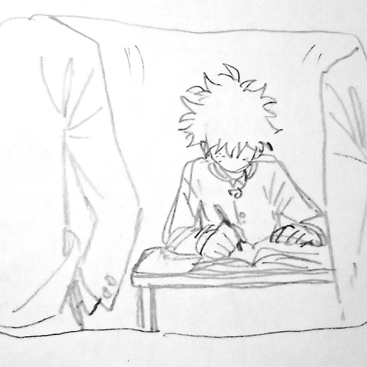 Here's some short comic of middle school bakugou and deku ༎ຶ‿༎ຶ
(1/3)

#bnha #bkdk #bakudeku #katsudeku #勝デク 