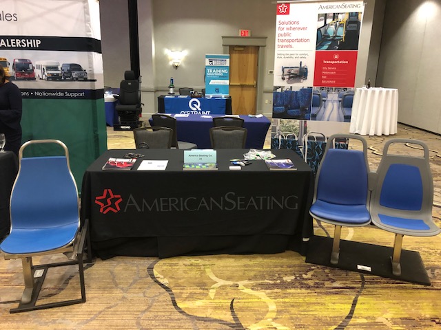 americanseating's tweet photo. If you're at the @NYPublicTransit (New York Public Transit Association) Conference & Expo in Albany, NY, visit us starting at 11 a.m. ET today in Booth 31! #NYPTA #NYPTAExpo https://t.co/UB6ePopBjx