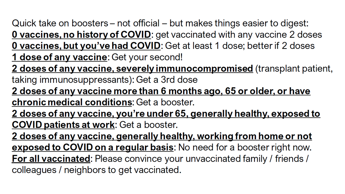 Vaccinologist's tweet photo. Easy-to-understand #booster unofficial guidance https://t.co/7LECNJD9M6