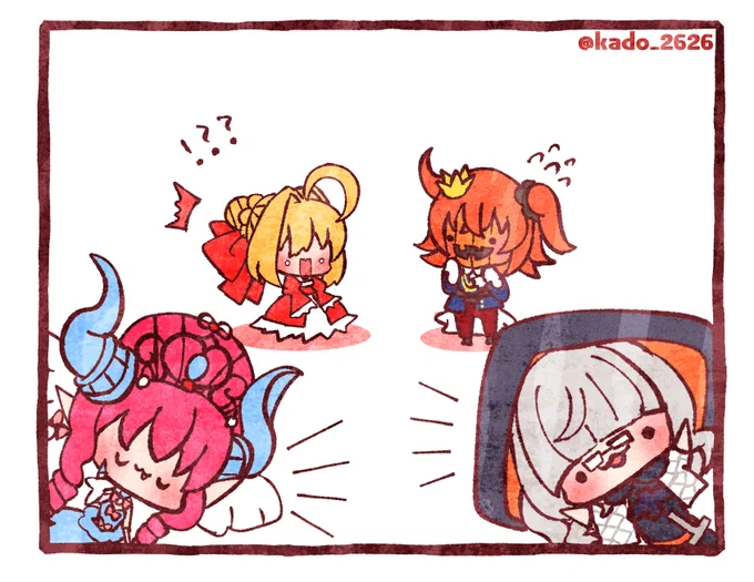 ぐだ子の変貌にガーン!なネロちゃま
#FGO 