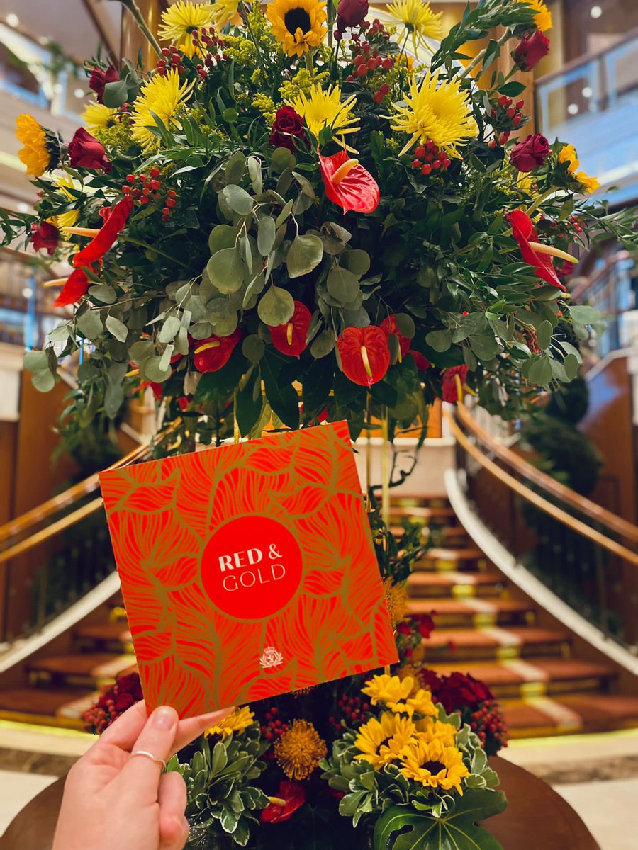 Who else can’t wait to get dolled up for Cunard’s Red & Gold themed Gala evening tonight?! ✨♥️ #ImagineSailcation @cunardline