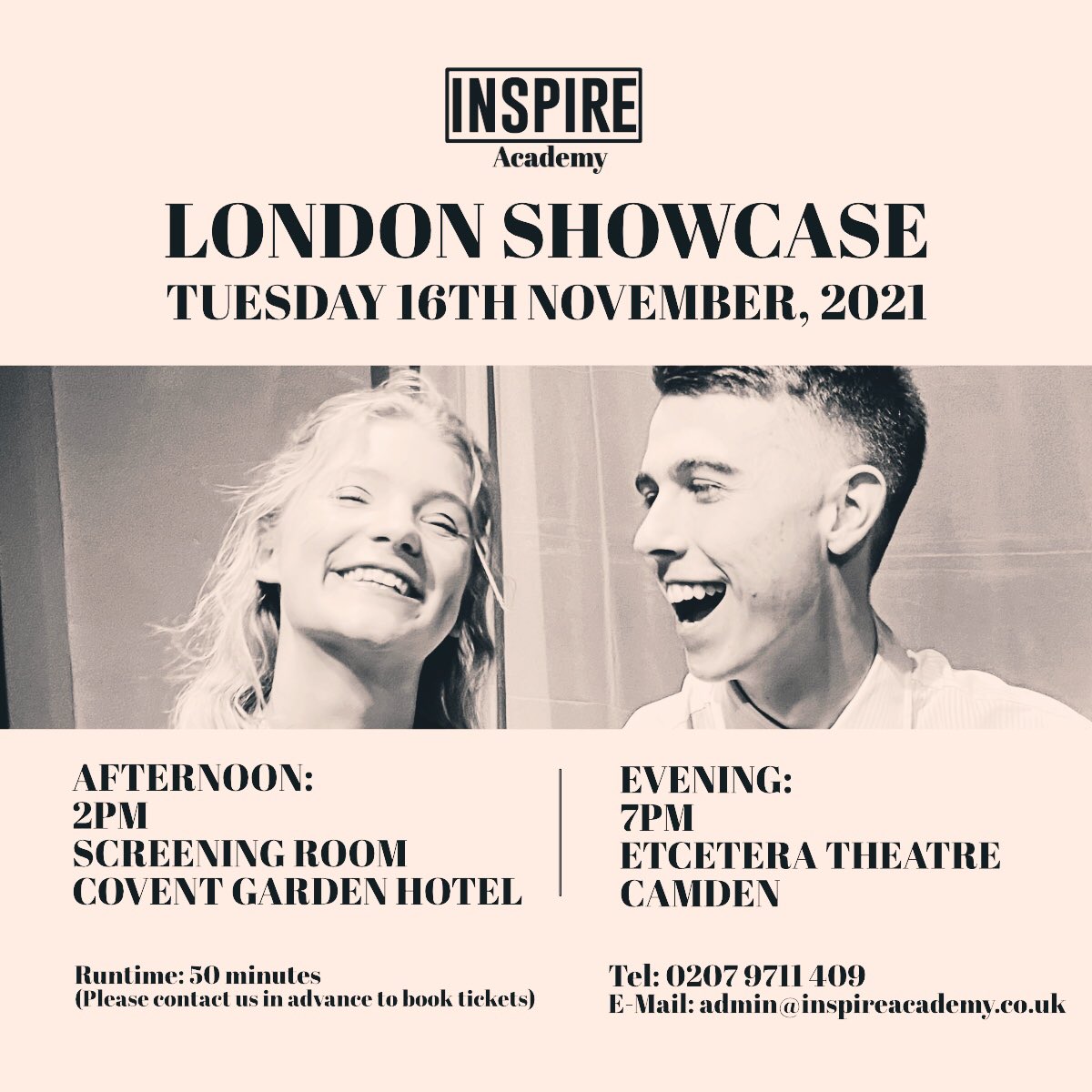 Casting Directors and Agents, this one’s for you! Hope to see you there!