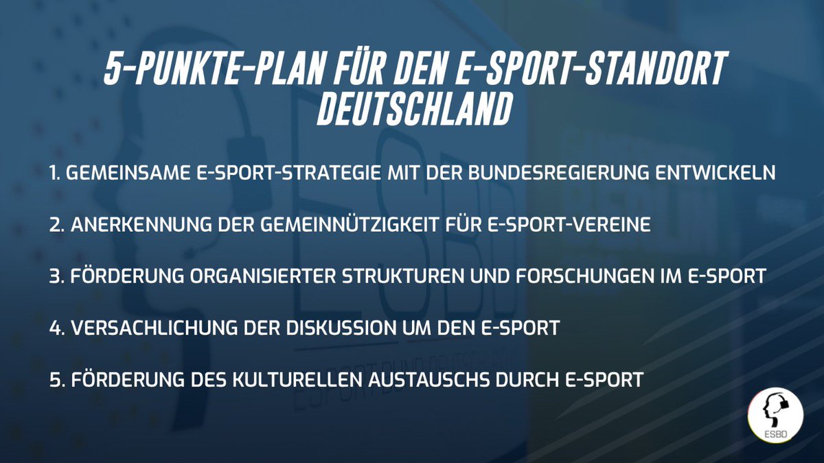 ESBD - E-Sport-Bund Deutschland tweet media