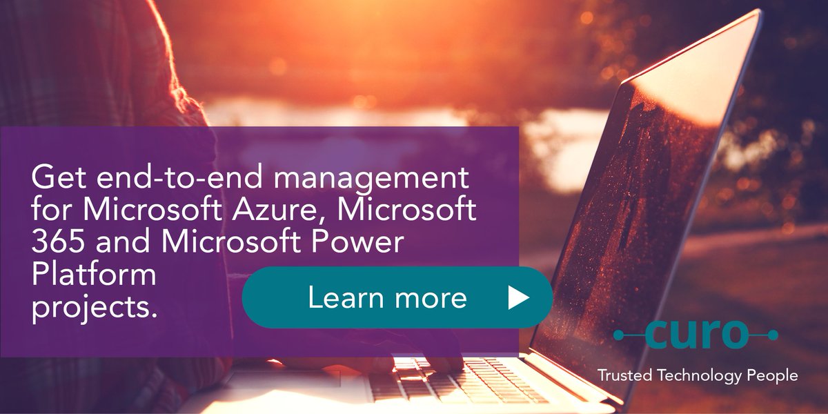 Tailored end-to-end project management across the whole Microsoft Stack - from some of the best talents in the industry. All our projects are delivered by experts in your chosen technology, suited to your exact requirements. curoservices.com
#ITJobs #TechJobs #CuroServices