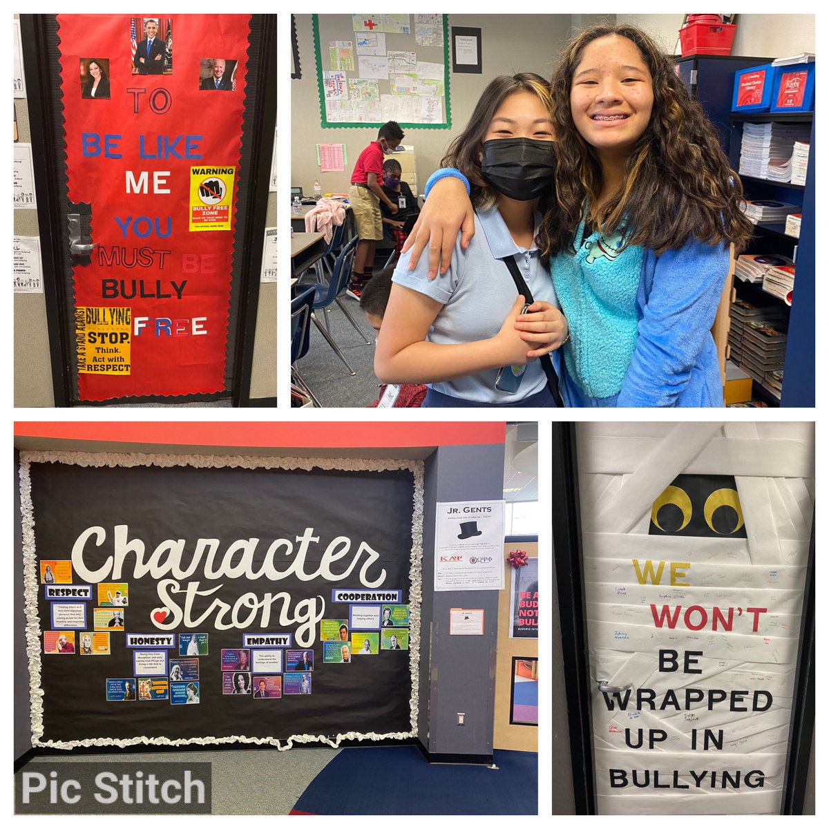 TheExecEFFECT's tweet photo. Stopped by @budewigbulldogs and met a couple of leaders in Mr. Toy’s class. Introducing Helen and Journie, Treatment Agreement Manager and AVID Director!! They are on top of it!! I also saw some great door and bulletin board decorations!
@siimplysmiles @JournieBell https://t.co/vMZwvfDmCE