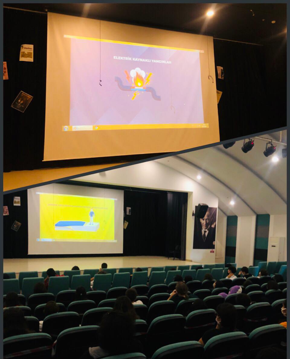 İTÜ ETA Vakfı Alanya Doğa Anadolu ve Fen Lisesi öğrencilerine deprem,yangın,sel,tsunami gibi olağanüstü hallerde ne yapılması gerektiği konusunda"Afad Eğitimi"verildi.