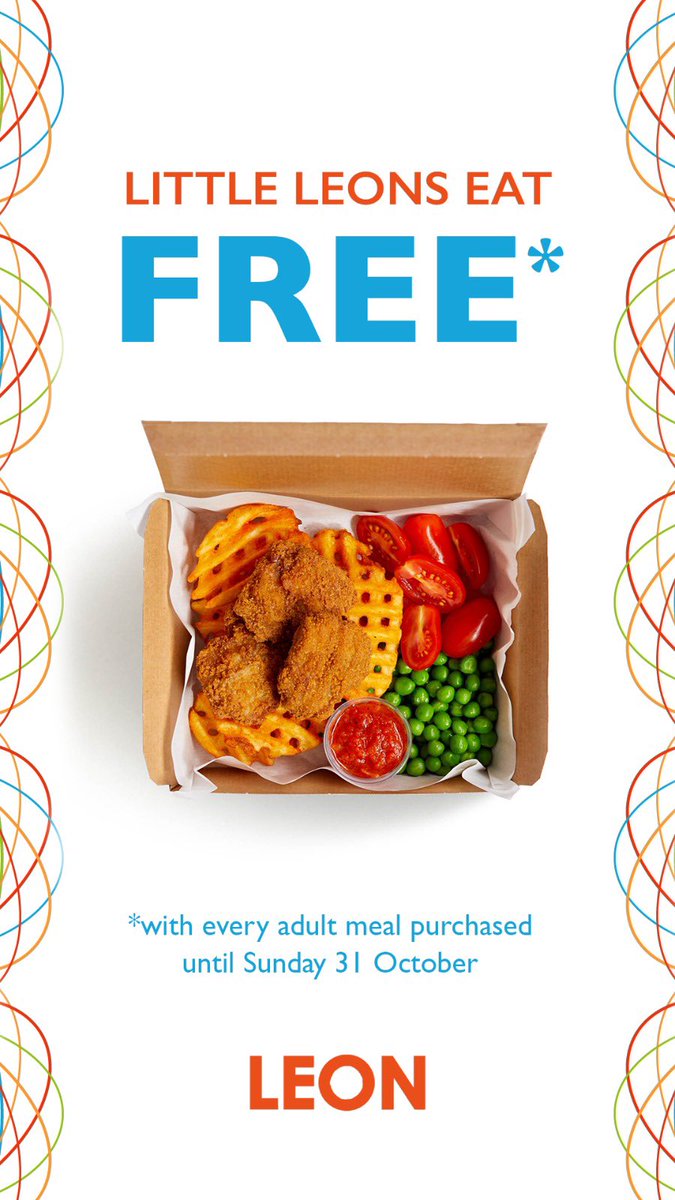 Are you wrecked beyond belief? Are you not sure whether your gaff will ever be clean again? Sounds like you could use a free food promo. All this midterm week at LEON, we’re offering free kids meals with adult meals to soften the blow of the half term chaos. Don’t think, just do