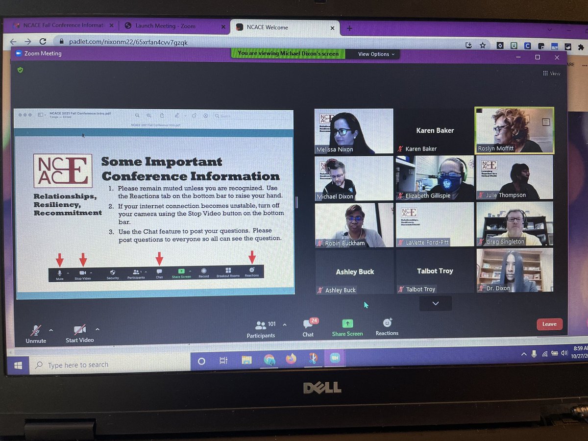 ecubaker's tweet photo. Getting this day started with the virtual #NCACE conference! https://t.co/7BAplzegQS
