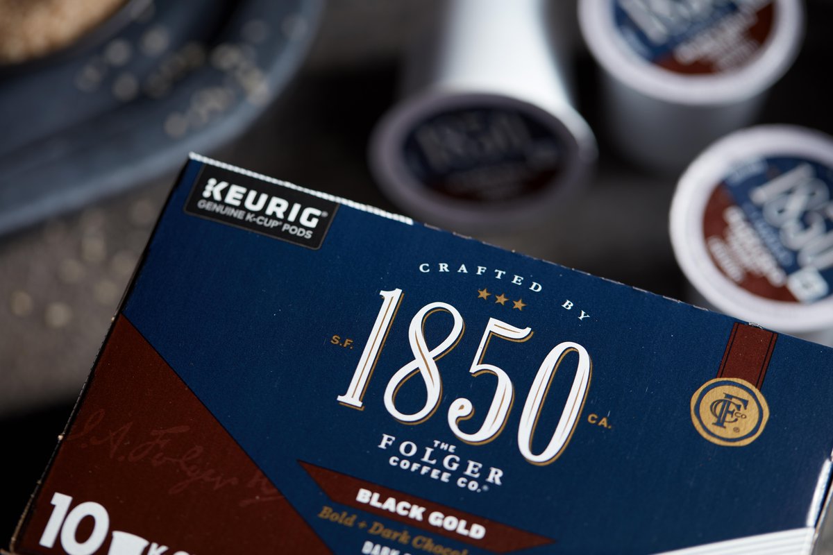 Wake up & enjoy the dark notes in every #1850Coffee Black Gold @Keurig K-Cup® pod. ☕ spr.ly/6018JMuz0