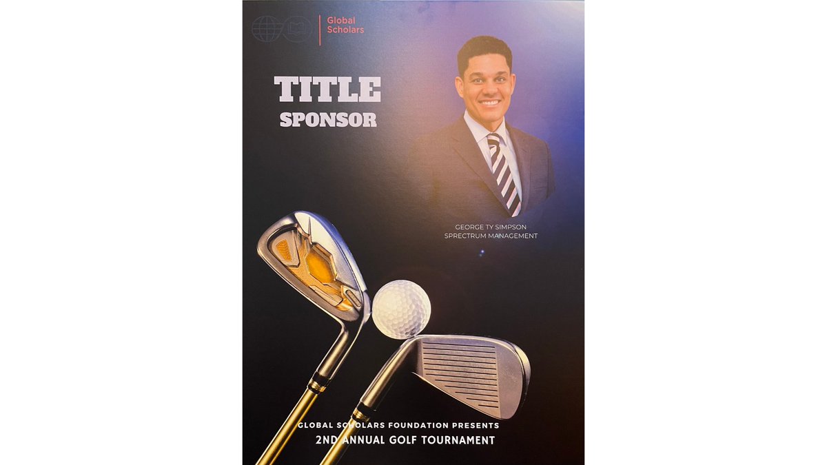 Happy Wednesday! Thank you, Title Sponsor, of the GSF Annual Golf Tournament George Simpson, President of Spectrum Management. The Golf Tournament today was a success!