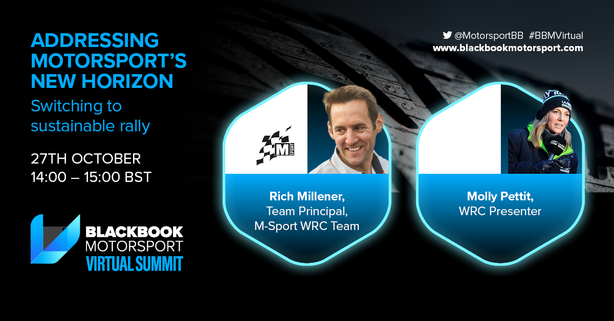 MotorsportBB's tweet photo. We are LIVE with our first session of the day 🔌
Switching to Sustainable Rally
Tune in now for insights from @MSportLtd Team Principal @Richmillener on the new era of hybrid rally cars.
Register to watch live here 👉 https://t.co/iwCxqHZlKh
#BBMVirtual #Motorsport https://t.co/IqHmAATodW