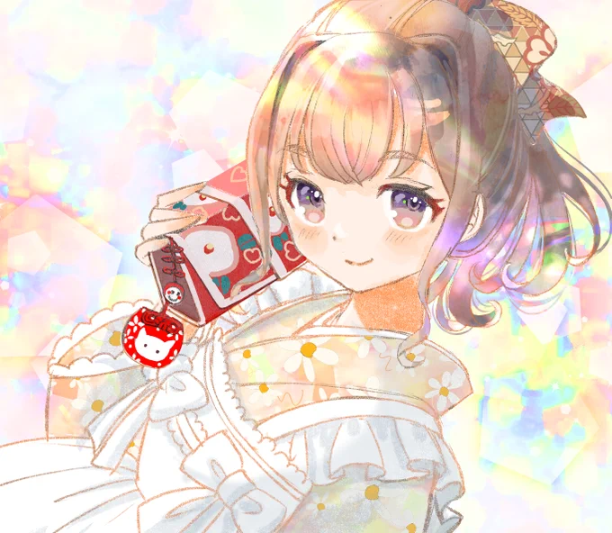 キラキラ髪の女の子。

#イラストを4枚貼ると秋風に乗って絵柄を好いてくれる人の元へ届くらしい 
