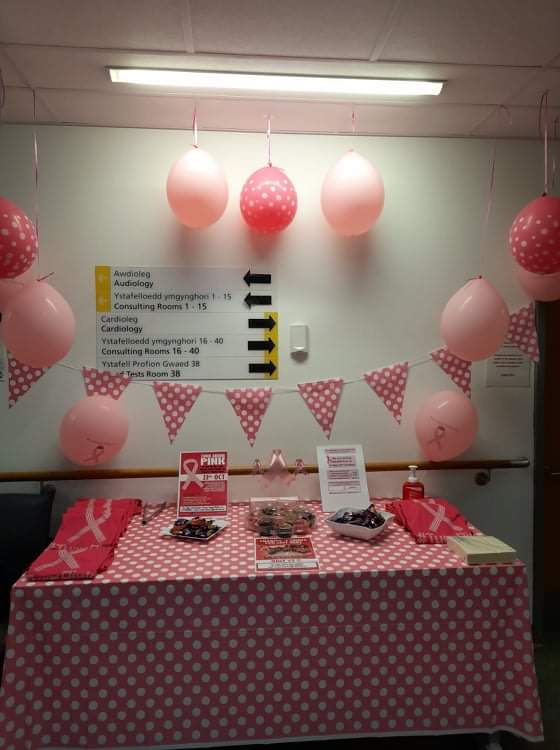 Well done to all out patient staff at YYF  that shone in pink last Friday 🥳