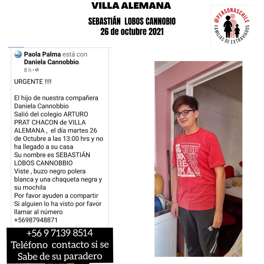 FDesaparecidos's tweet photo. Alerta Activa
#MenorExtraviado
#VillaAlemana
#MaximaDifusion 
#ALERTA 
#AyudanosAEncontrarlo
#AyudanosACompartir https://t.co/CdL3vTACd5