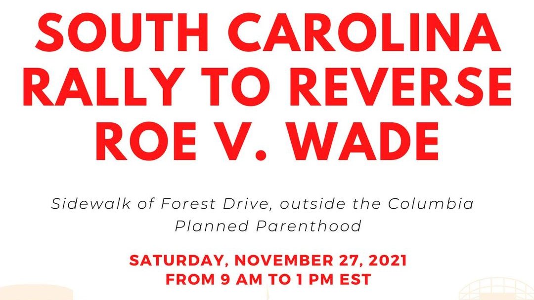 DFLCarolinas's tweet photo. We are only one month away from the South Carolina Rally to Reverse Roe with @amohsc and @uofsc_for_life on Saturday, Nov 27th outside the Columbia Planned Parenthood from 9am to 1pm!

Make sure to invite your friends and sign up to attend below!

#ProLife https://t.co/V4V8mmxSI6 https://t.co/qOmSsIRU4P